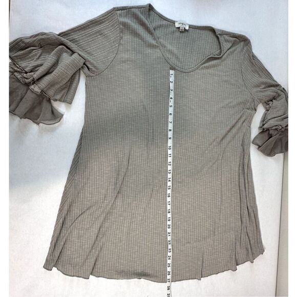 Umgee Beige Tunic Dress Summer Comfort Spring Plus Size -- Large - Picture 4 of 9